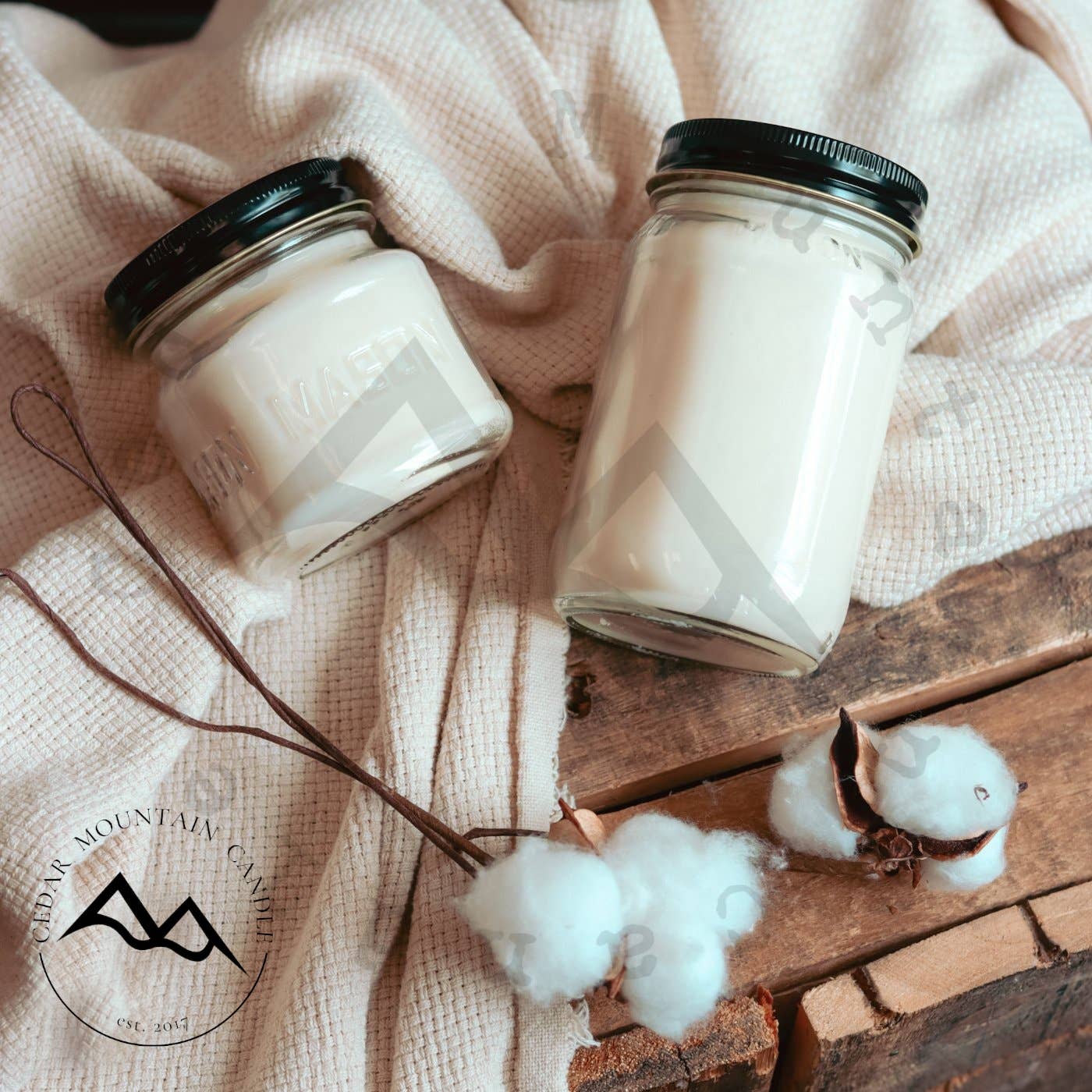 FALL SCENTS: Mason Jar Soy Candle: Pumpkin Souffle / 6.5 oz