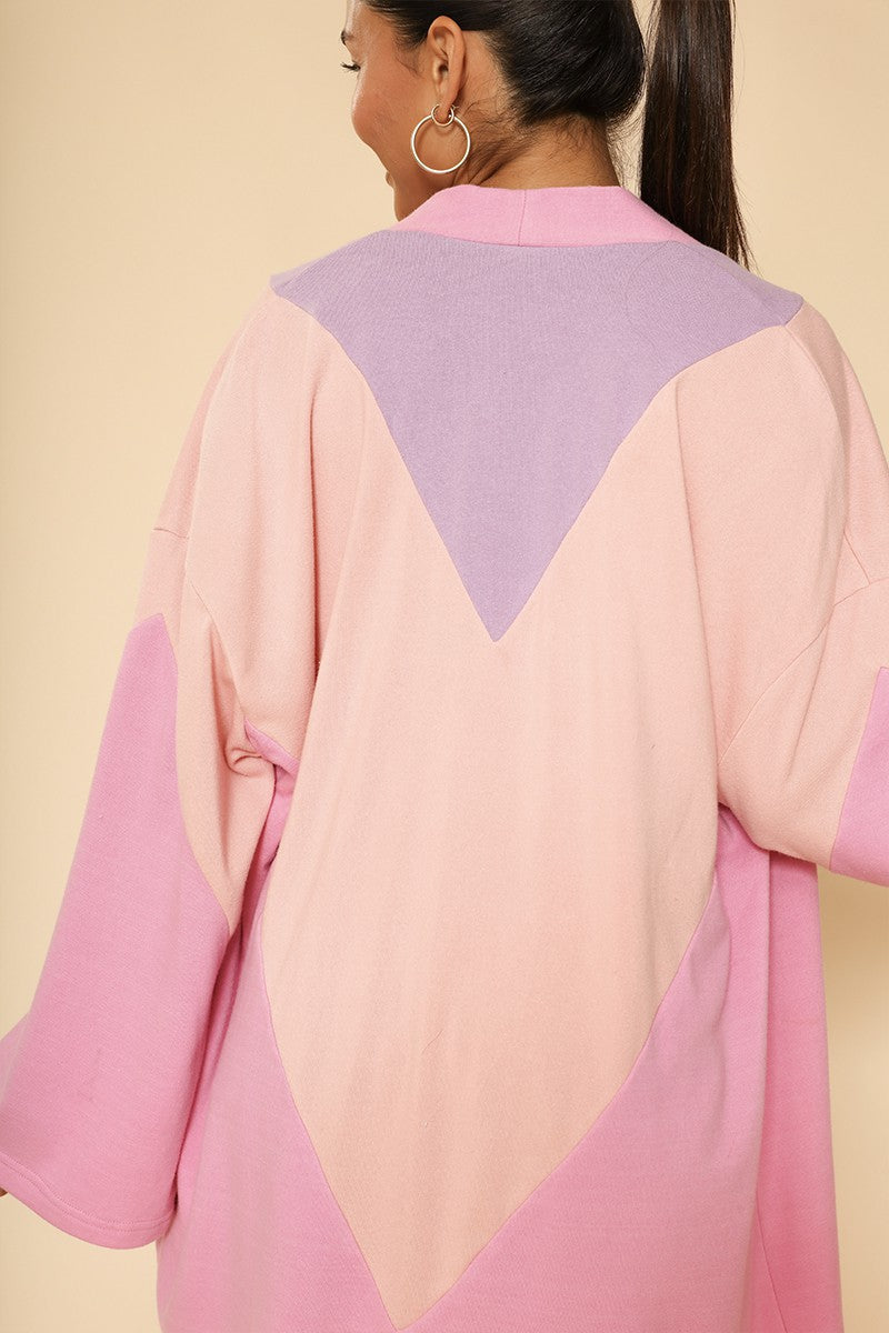 Chevron terry cloth novelty robe — product image