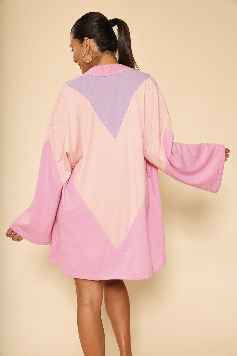 Chevron terry cloth novelty robe — product image