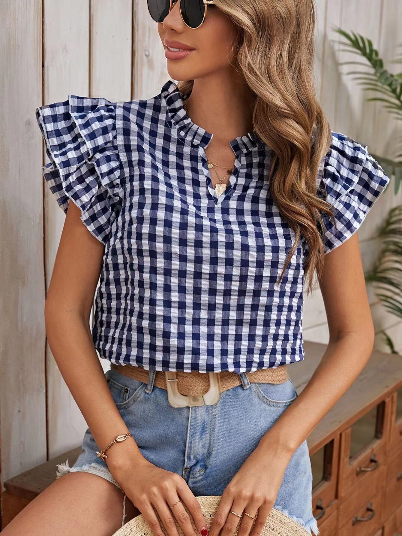 Gingham blouse — product image
