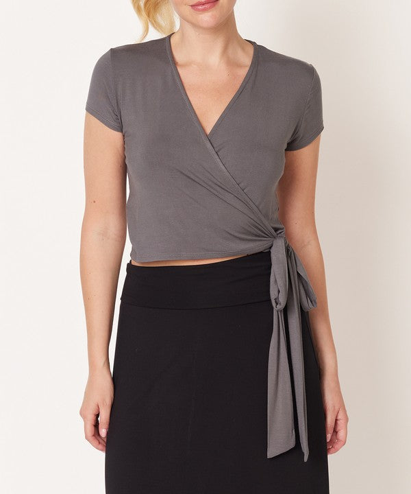 BAMBOO WRAP CROP CAM SLV — product image