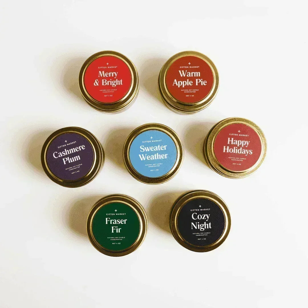 Mountain Pine Gold Travel Candle.