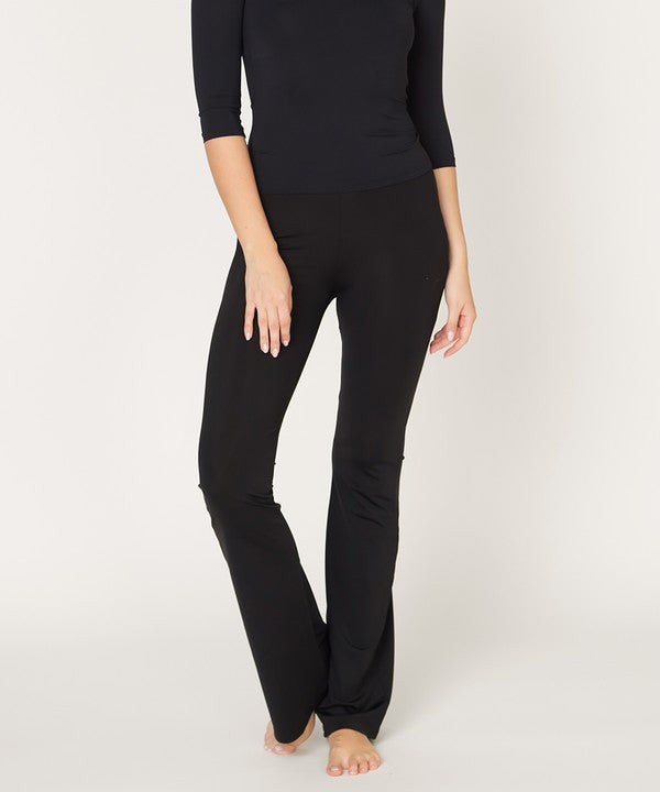 Fabina Bamboo Slim Bell Yoga Pants — product image