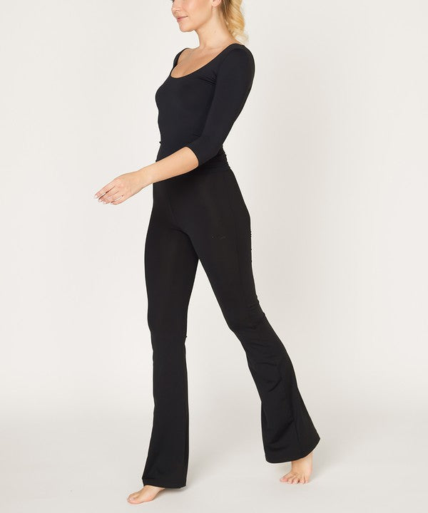 Fabina Bamboo Slim Bell Yoga Pants — product image