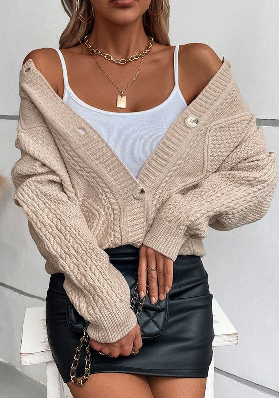 Cable Knit Cardigan — product image