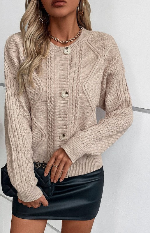 Cable Knit Cardigan — product image