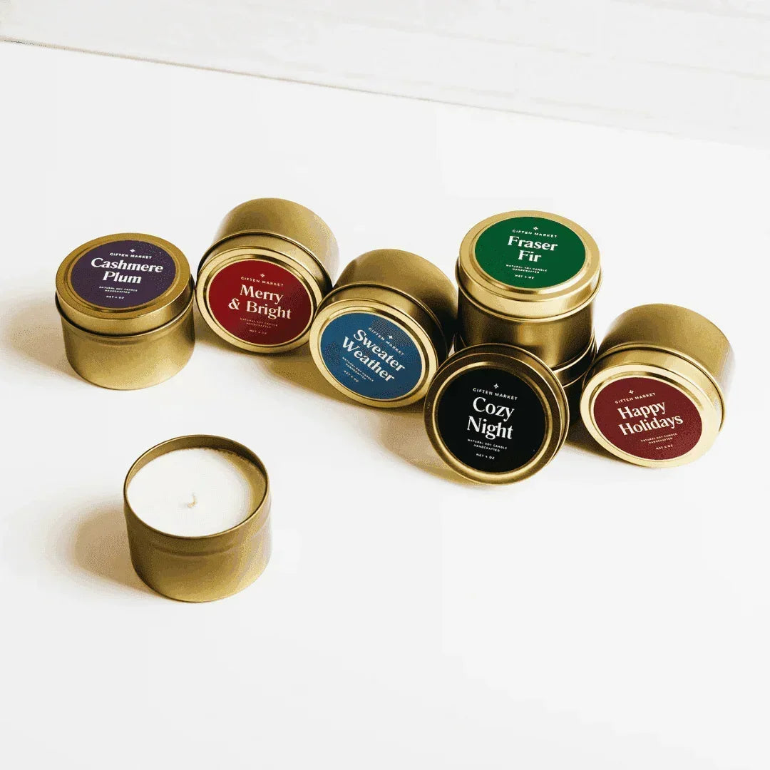 Mountain Pine Gold Travel Candle.