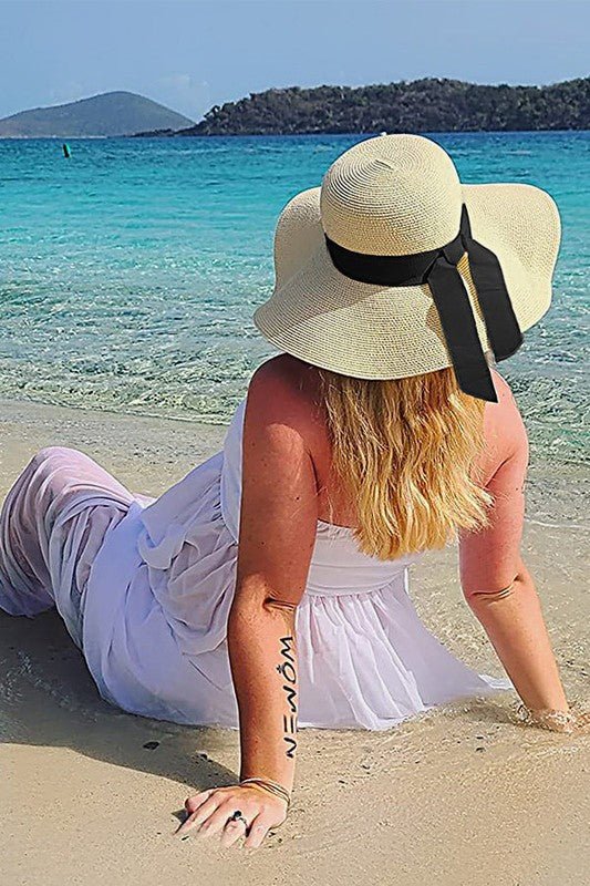 Sun Straw Hat Wide Brim UPF 80 Summer Hat — product image