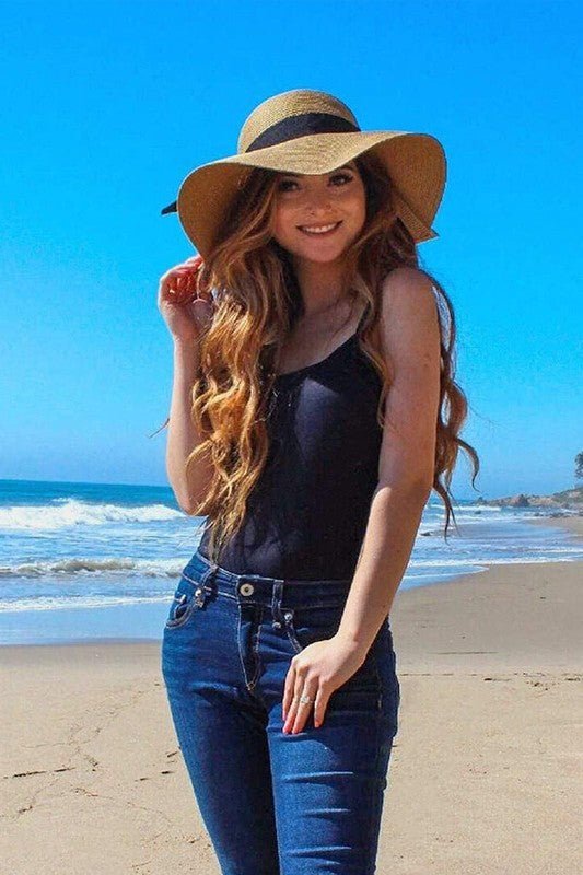 Sun Straw Hat Wide Brim UPF 80 Summer Hat — product image