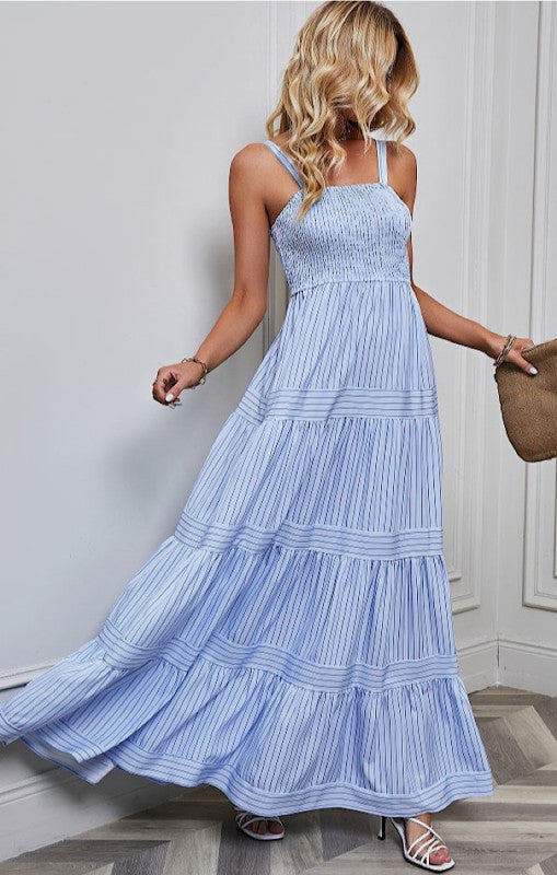 Smocked Tiered Maxi Dress — product image