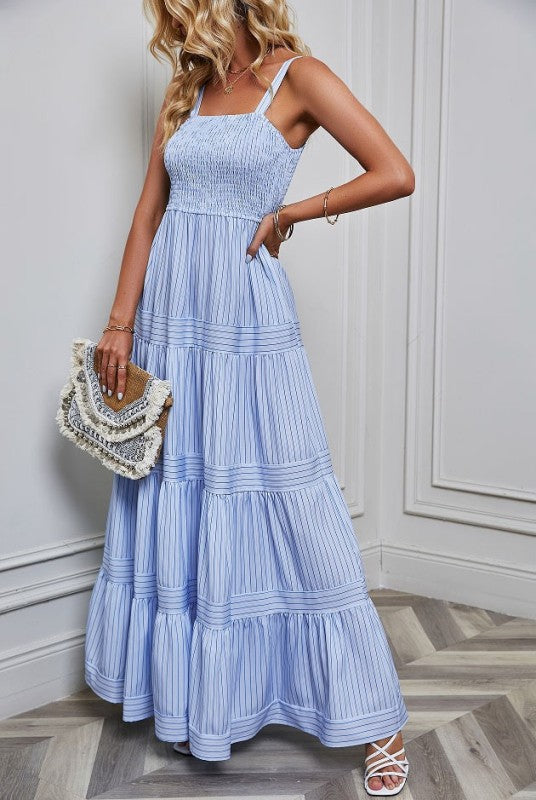 Smocked Tiered Maxi Dress — product image