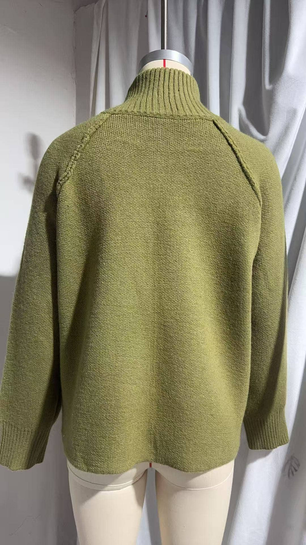 Chic Knit Korean ZipUp Cardigan  2025 Style: Black / One Size (Fits US Men's 8.5-14).