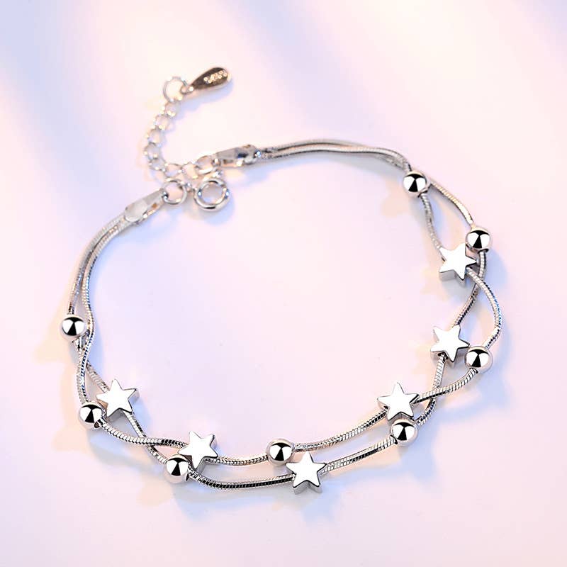 Jewelry Fashion Woman Bracelet Simple and Fresh Bracelet: Five-pointed star