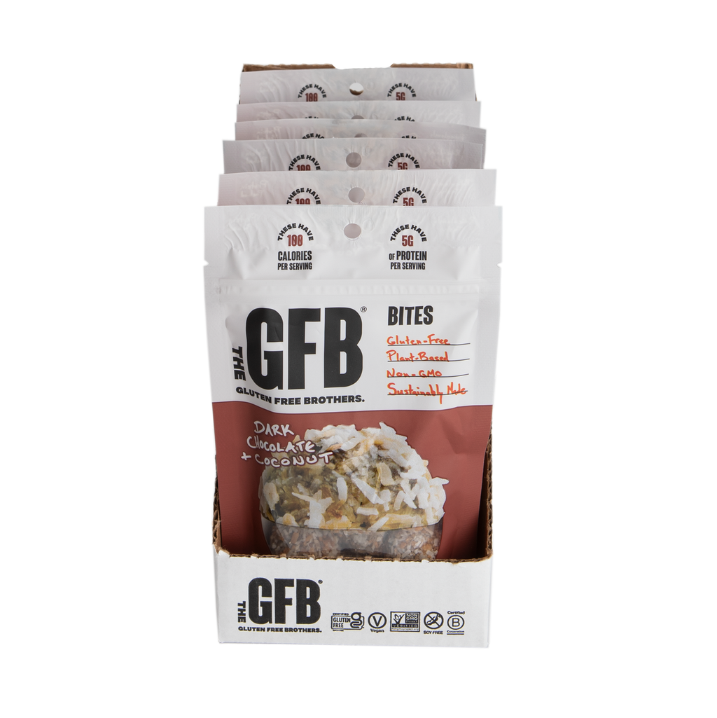 The GFB: Dark Chocolate Coconut Gluten Free Protein Bites 6 pck — product image