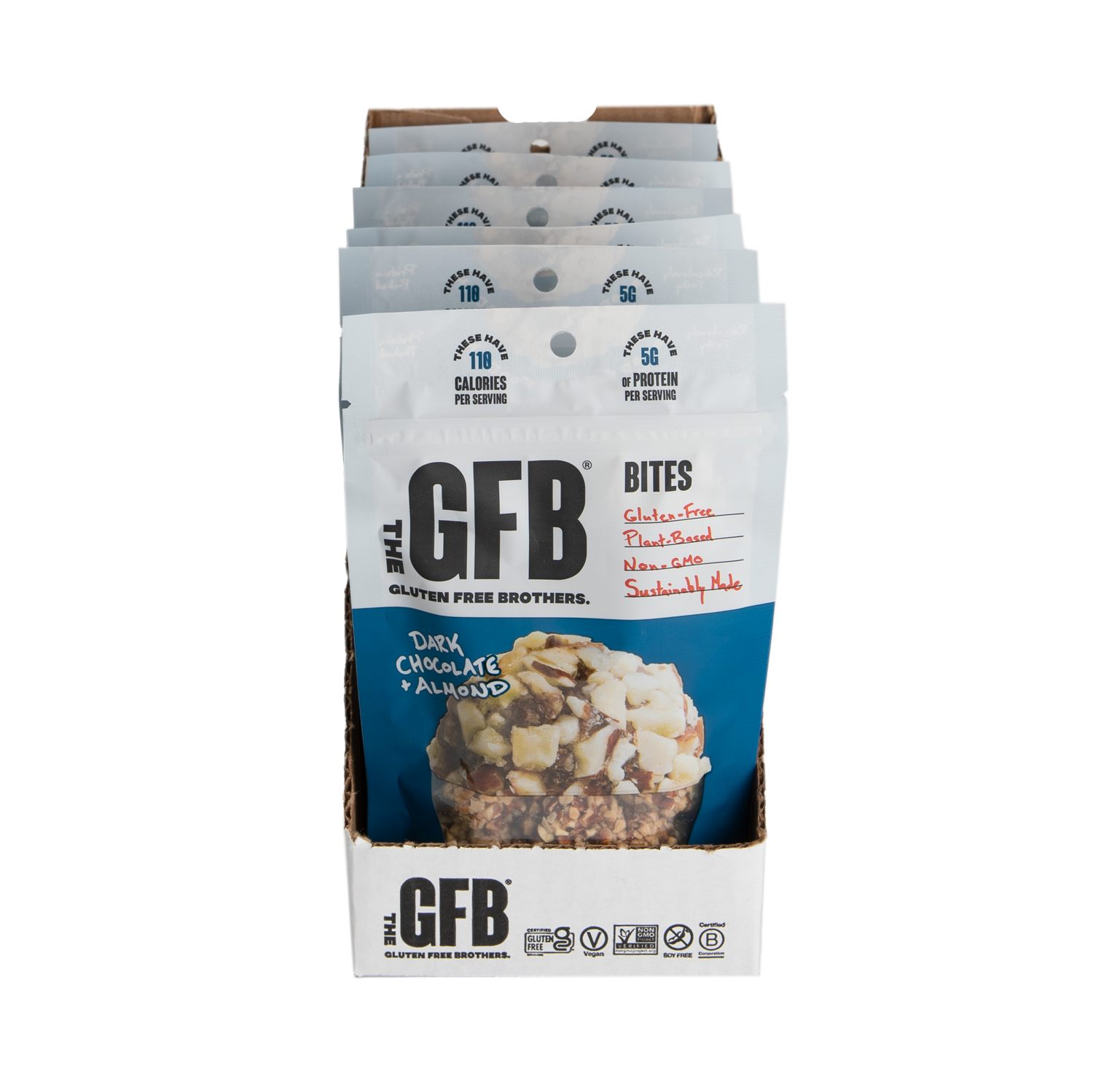 The GFB: Dark Chocolate Almond Protein Bites 6 pck — product image