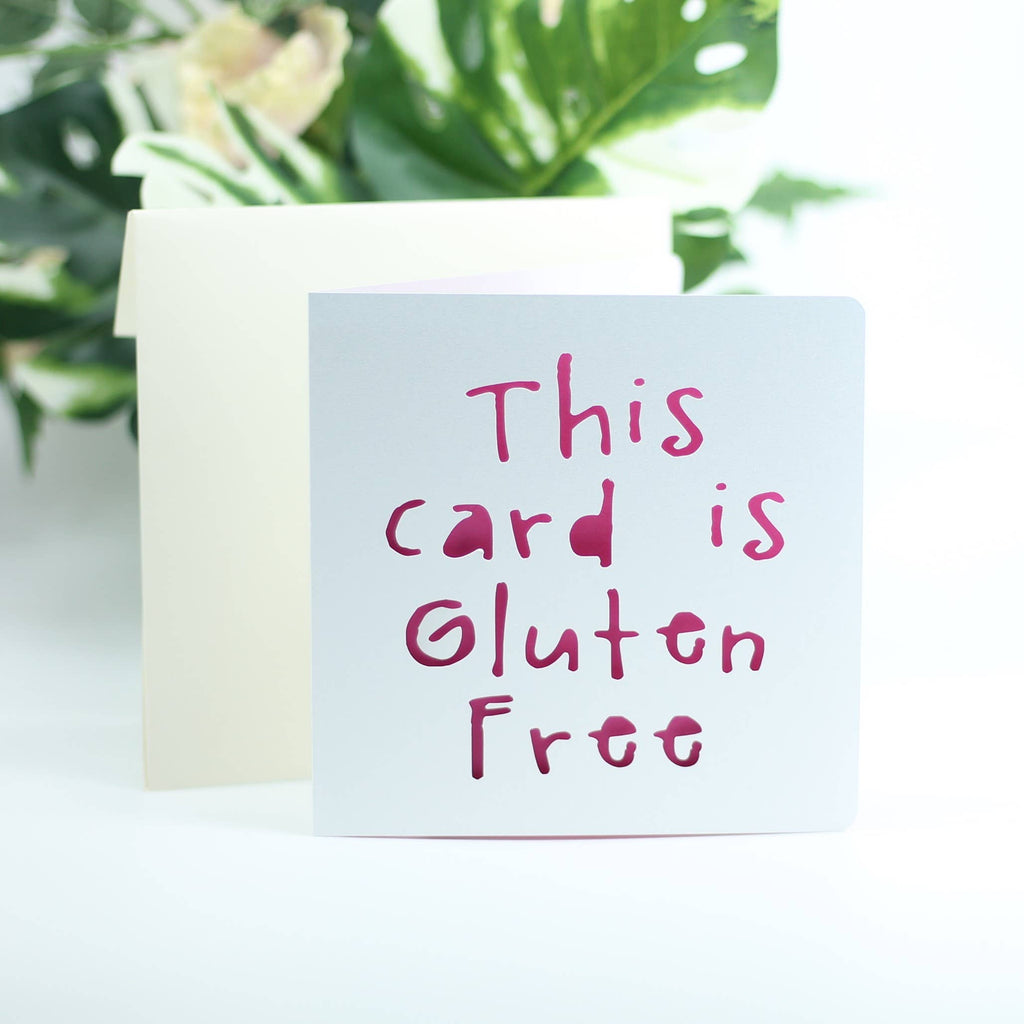 This card is gluten free: Green
