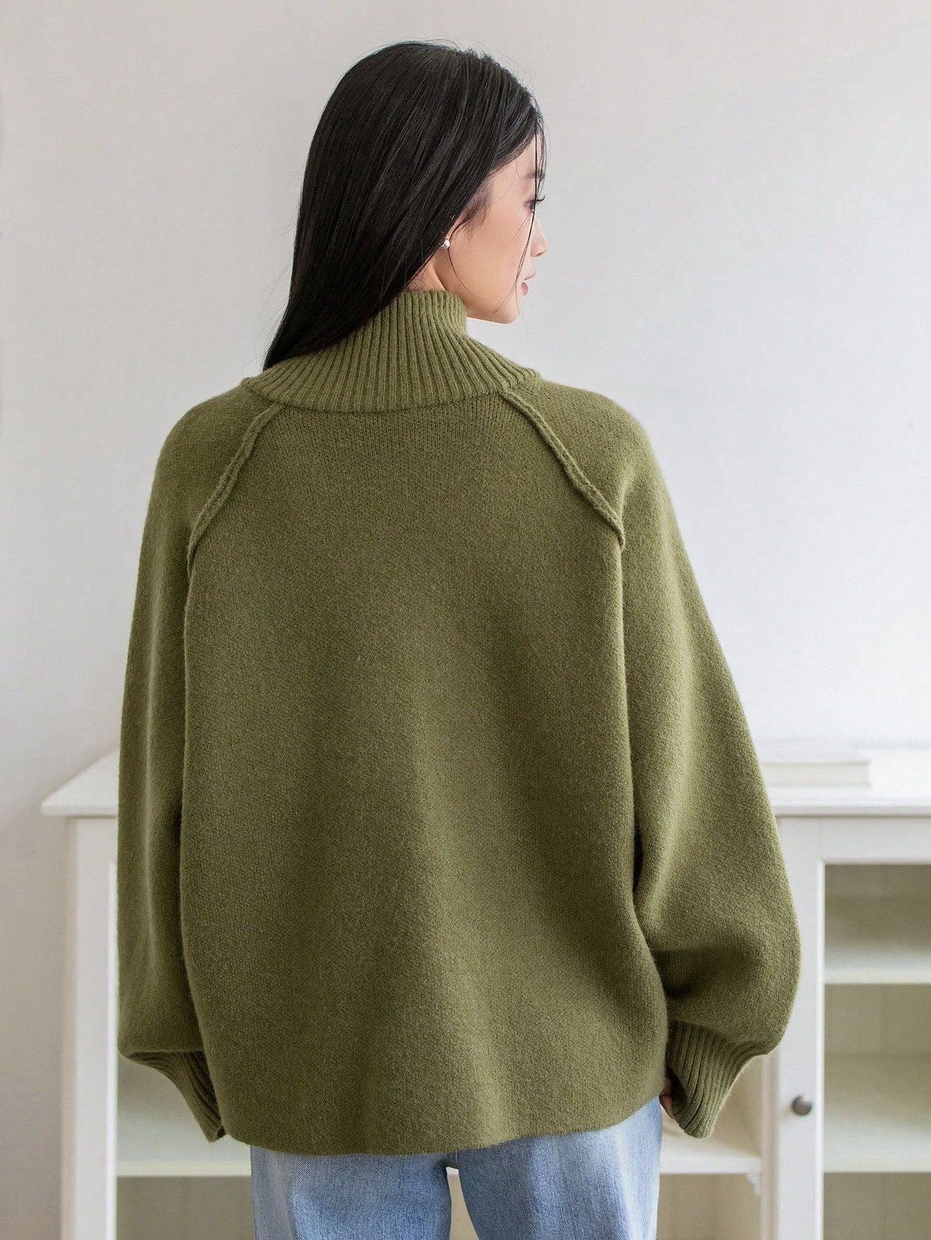 Chic Knit Korean ZipUp Cardigan  2025 Style: Black / One Size (Fits US Men's 8.5-14).