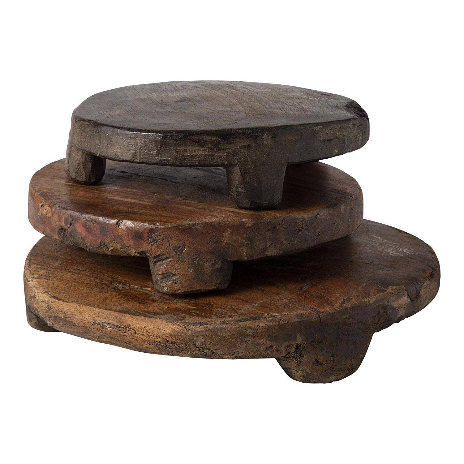 Found Wood Pedestal Large