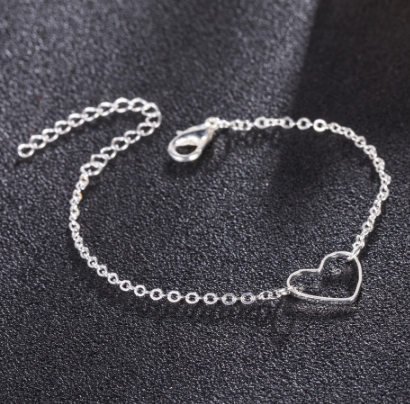 Simple Heart Bracelets: Gold