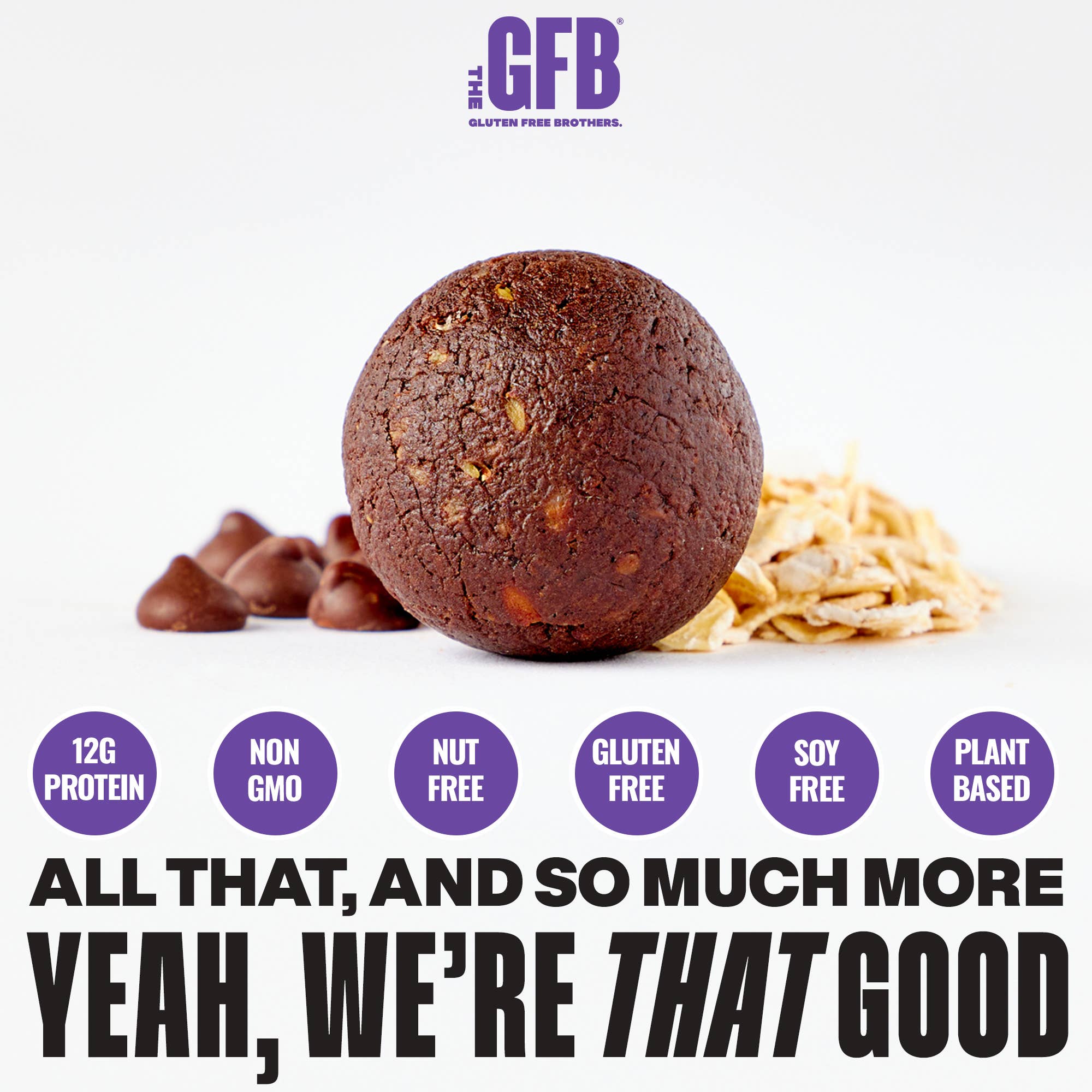 The GFB Fudge Brownie Cookie Bites (Nut Free) 6 pck — product image