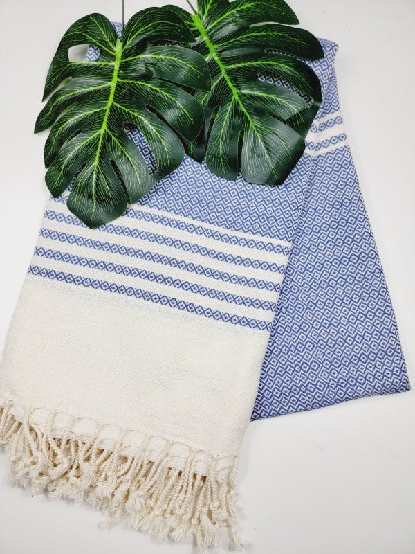 Turkish Towel - Easy Carry Quick Dry Throw - Navy — product image