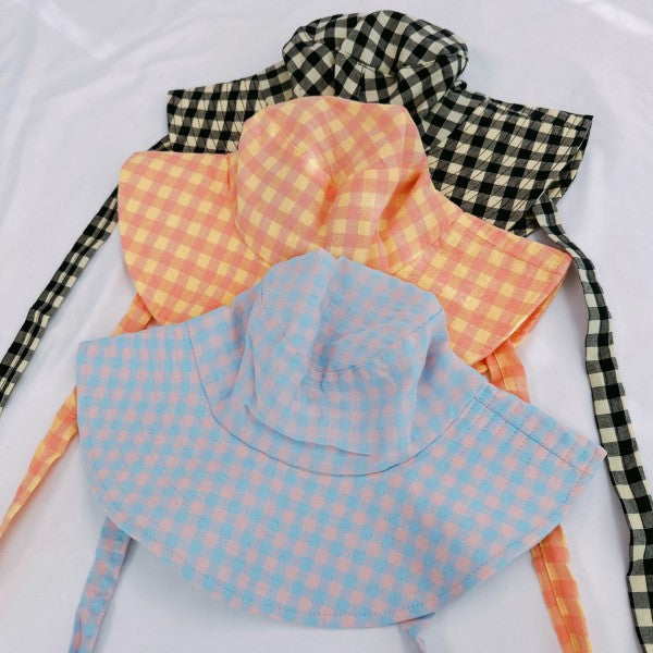 Color Palette Gingham Beach Hat — product image