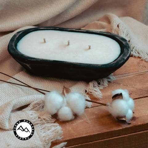 Black Dough Boy Soy Candle - Choose Your Scent: Vanilla Cupcake