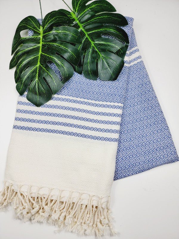 Turkish Towel - Easy Carry Quick Dry Throw - Navy — product image