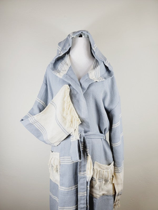 Unisex Robe, Beach or spa Robe with pockets - Sky — product image