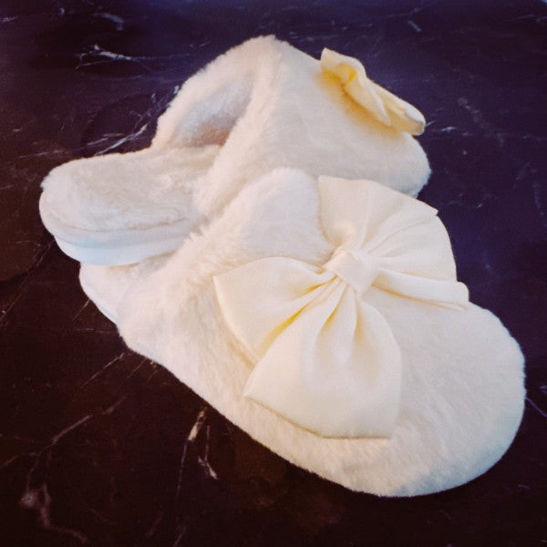 Satin Shine Fur Cozy Lounge Slippers — product image