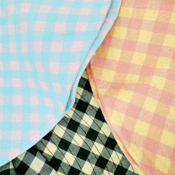 Color Palette Gingham Beach Hat — product image