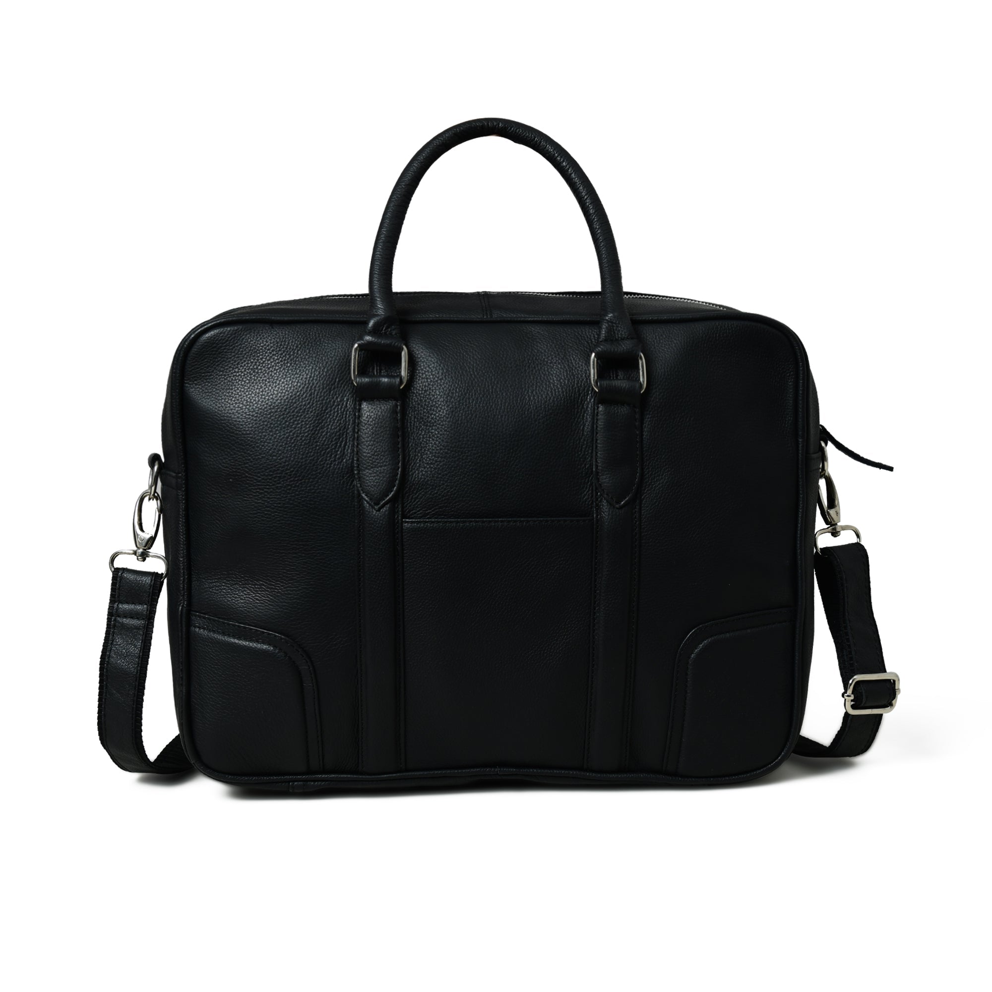 Texas Black Leather Briefcase — product image