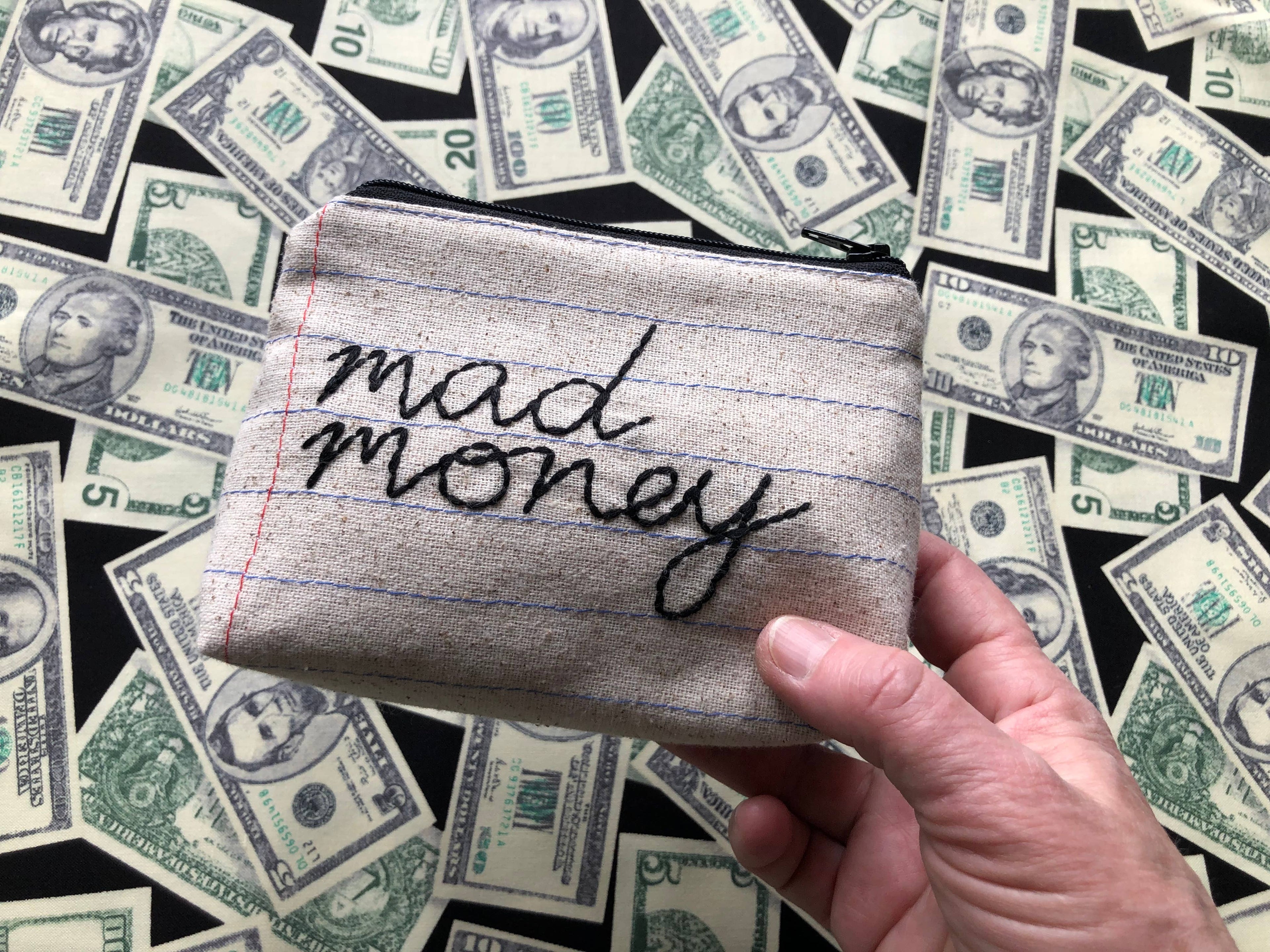 Money Bag Collection - Handmade Zipper Pouches