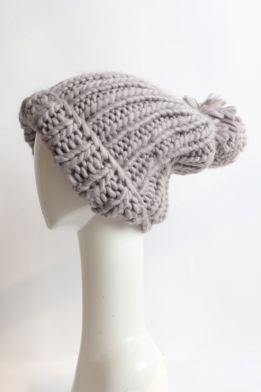 Soft Chunky Cable Knit Beanie — product image