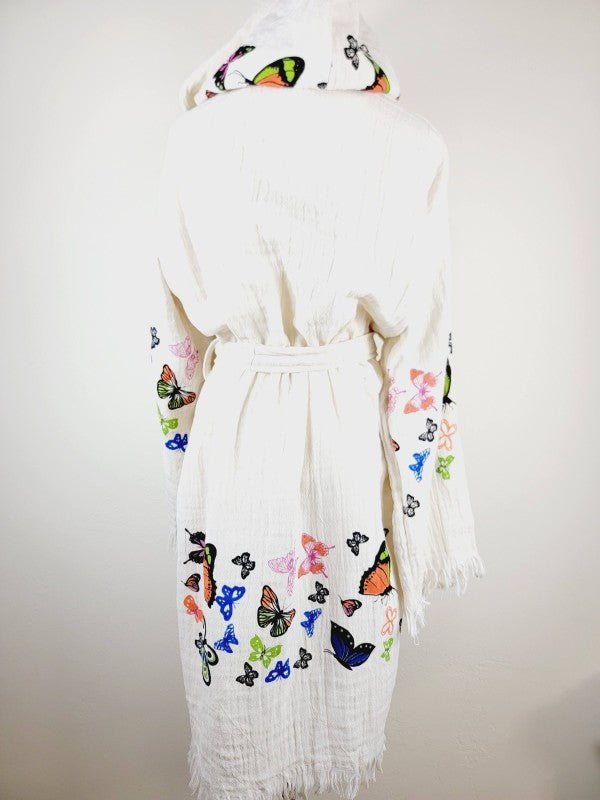 Soft and Cozy Muslin Kimono Robe, Organic Cotton M — product image