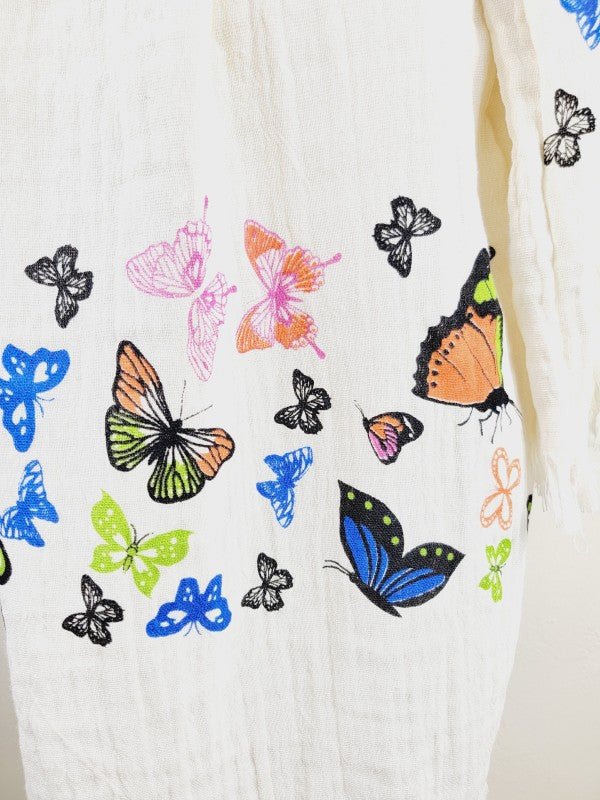 Soft and Cozy Muslin Kimono Robe, Organic Cotton M — product image