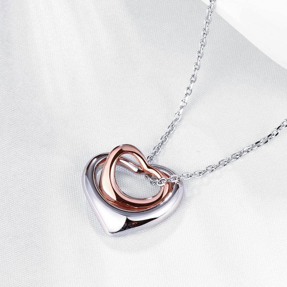 Duo Hearts Shaped in 14K Gold