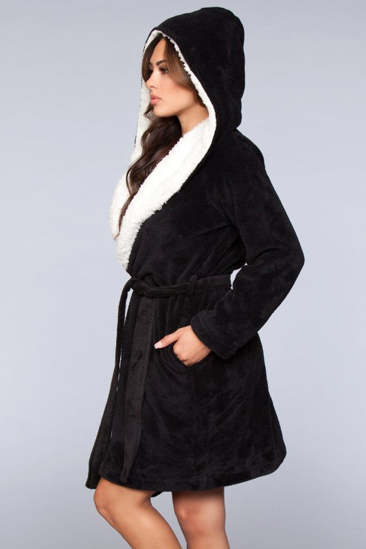 1817 Janet Plush Fleece Color Block Robe — product image
