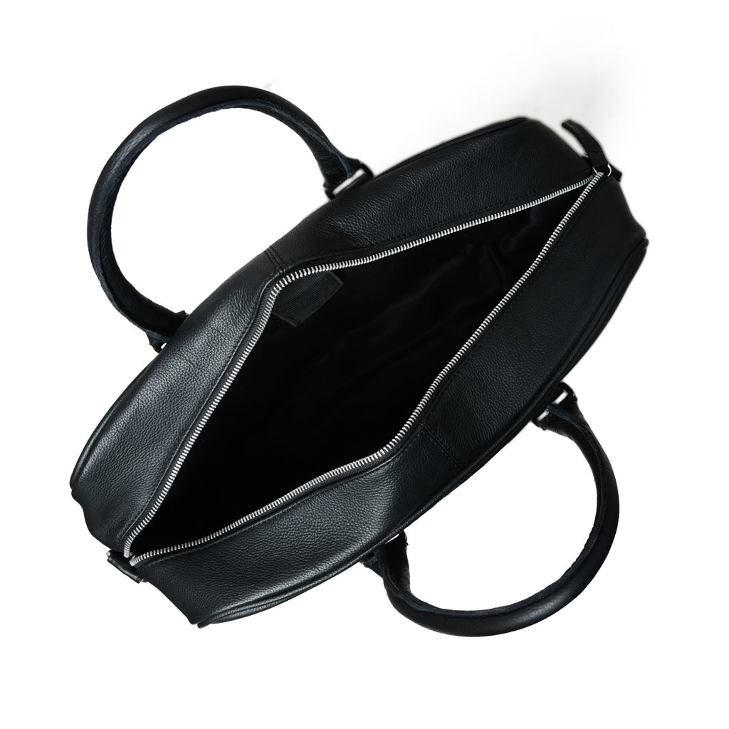 Texas Black Leather Briefcase — product image