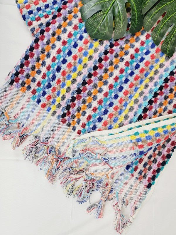 Bath Towels, Organic Turkish Cotton Pom Pom Towels — product image