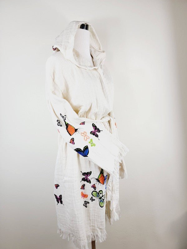Soft and Cozy Muslin Kimono Robe, Organic Cotton M — product image