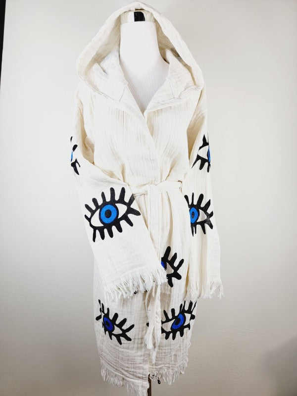Muslin Kimono Robe, Soft and Cozy, Organic Cotton — product image