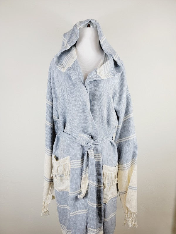 Unisex Robe, Beach or spa Robe with pockets - Sky — product image