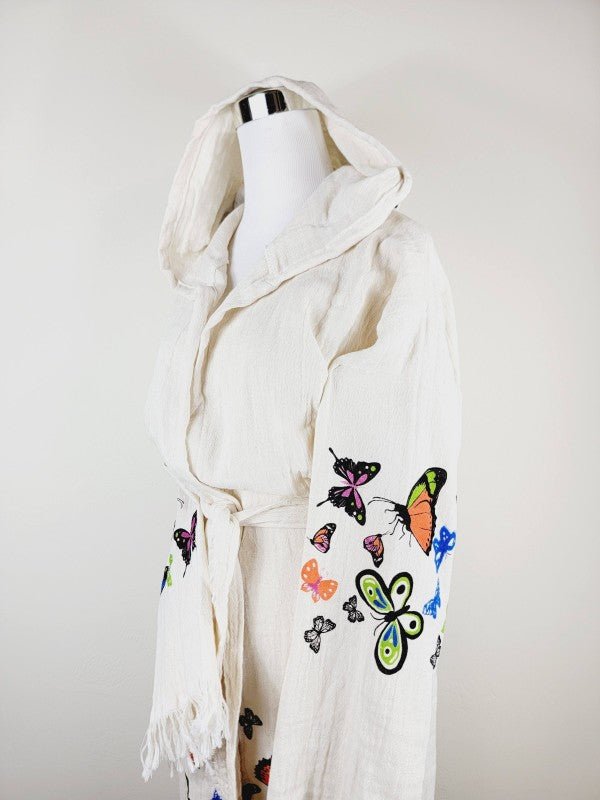 Soft and Cozy Muslin Kimono Robe, Organic Cotton M — product image