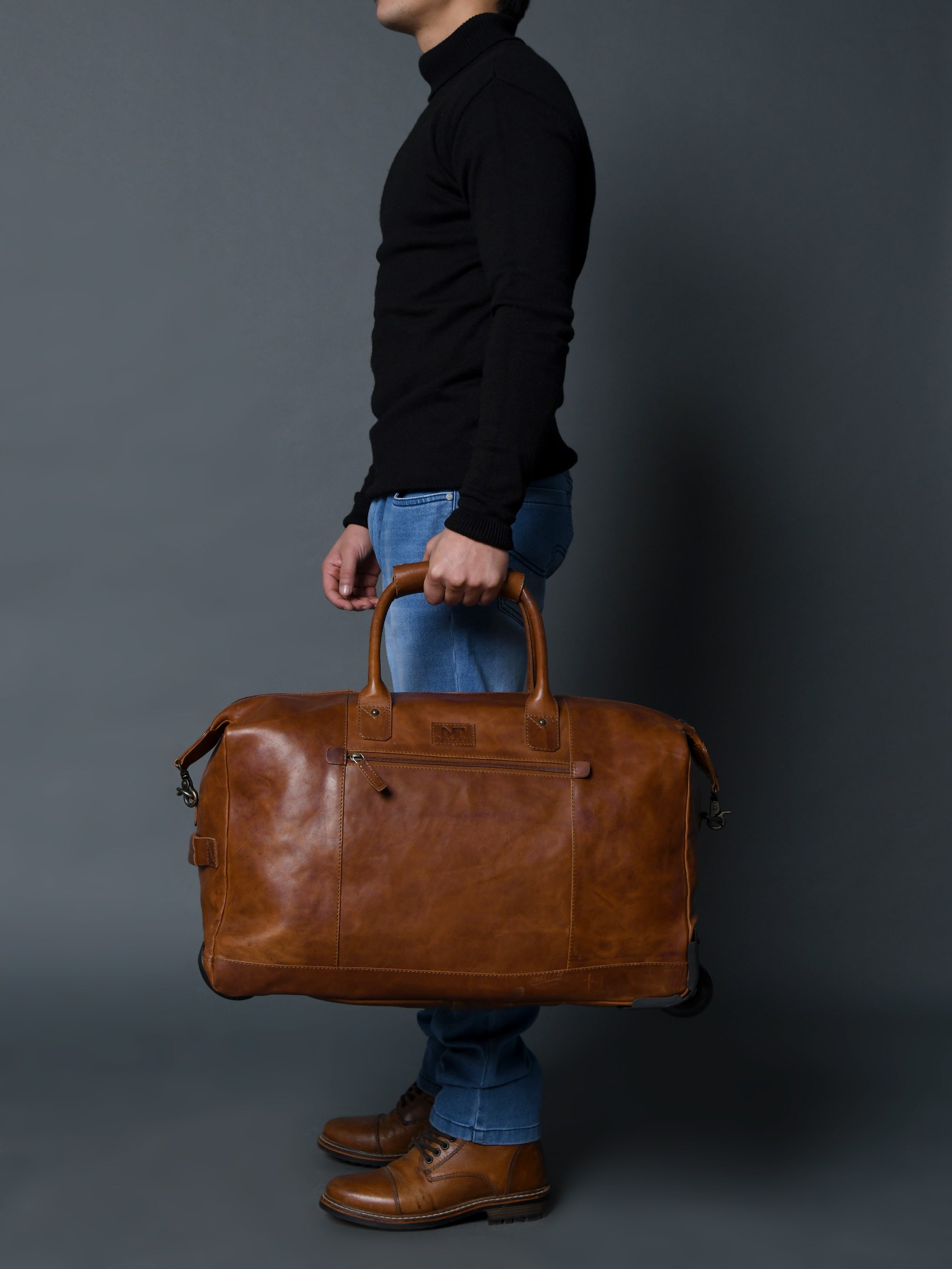 Harbor Leather Trolly Carry-On — product image
