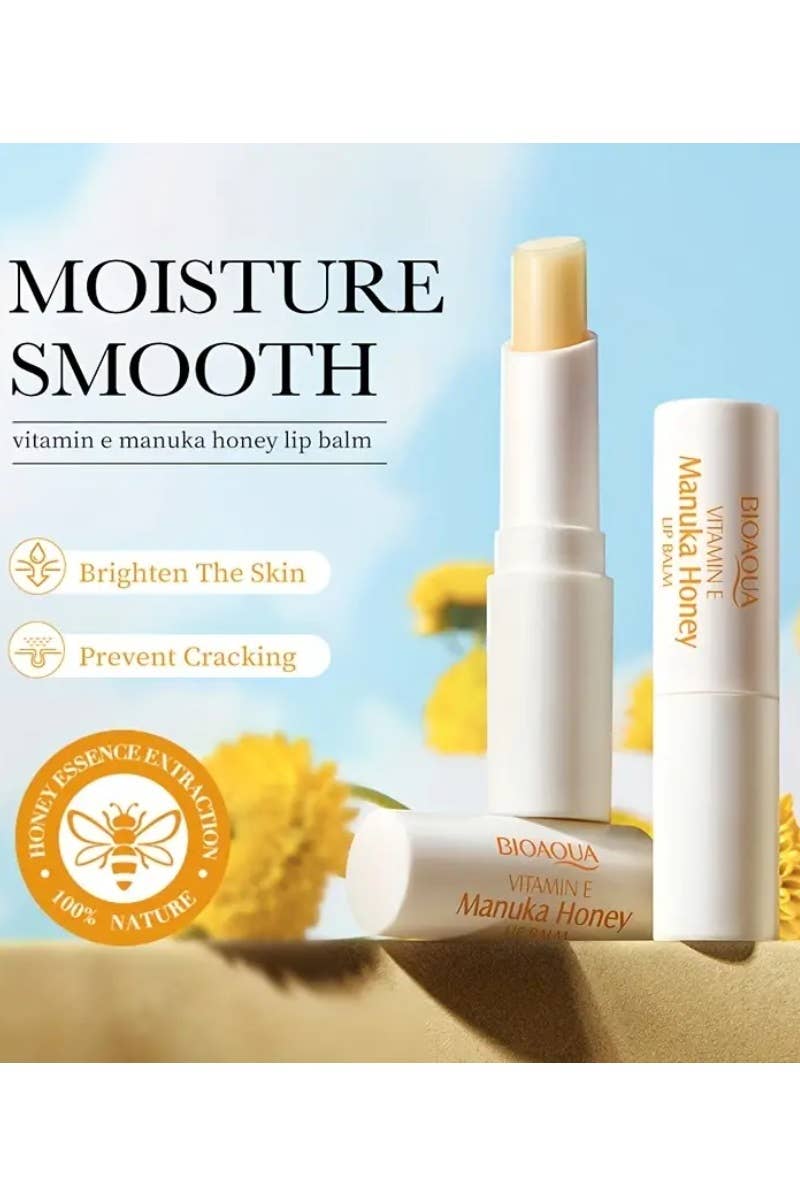 ..Vitamin E Manuka Honey Lip Balm (12pcs Set) Valentine: WHITE-166386 / OS — product image