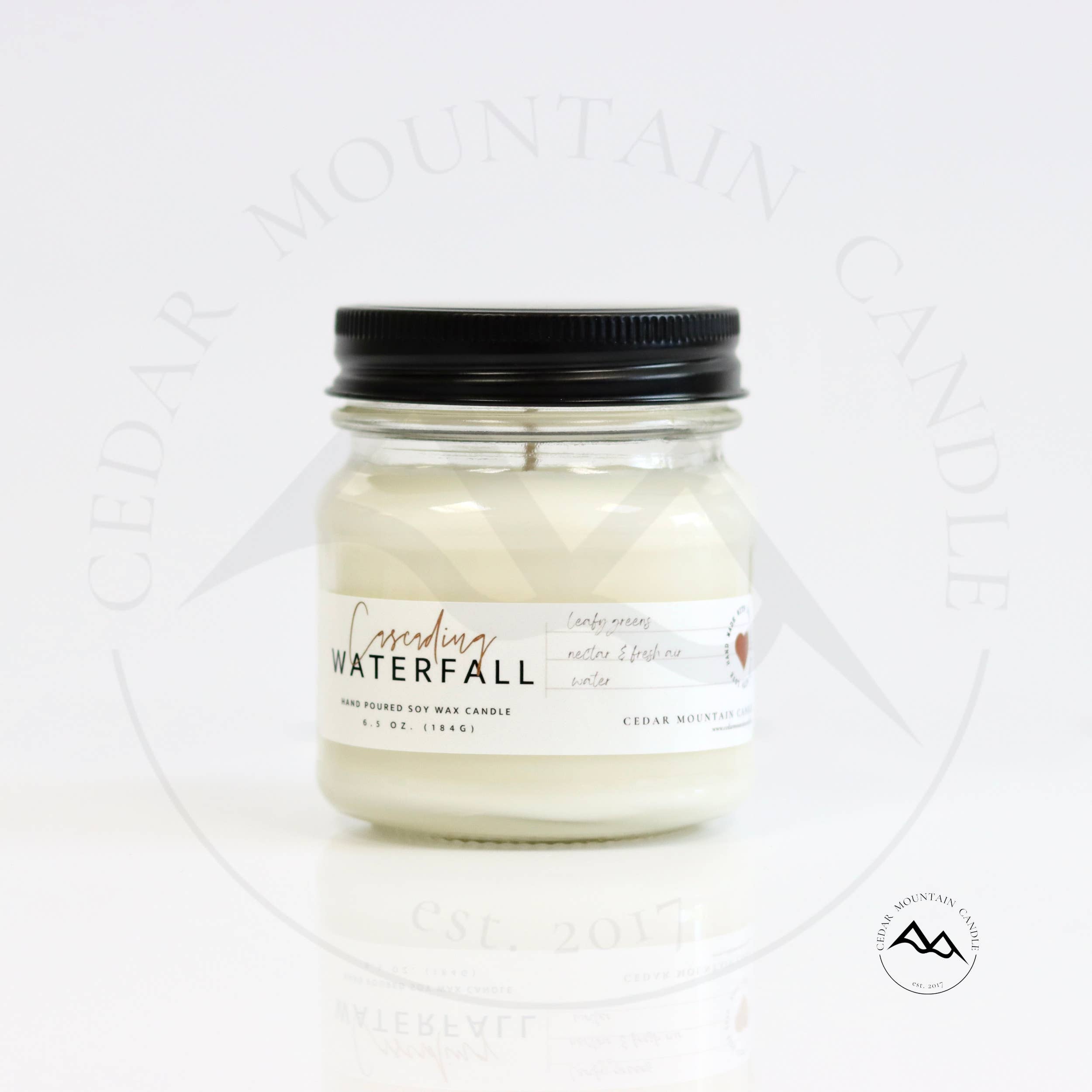 FALL SCENTS: Mason Jar Soy Candle: Toasted Pumpkin & Cranberry / 6.5 oz