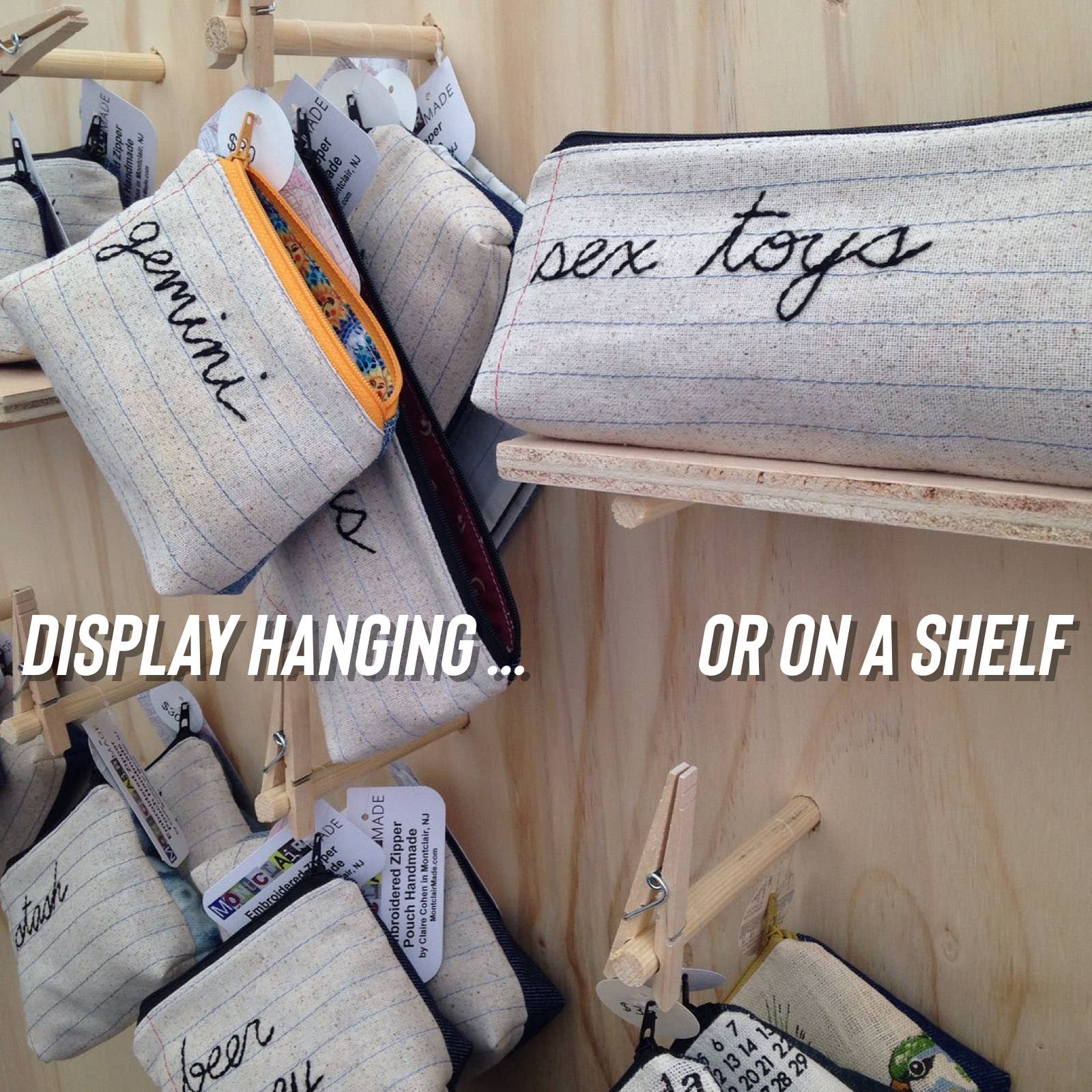 Money Bag Collection - Handmade Zipper Pouches