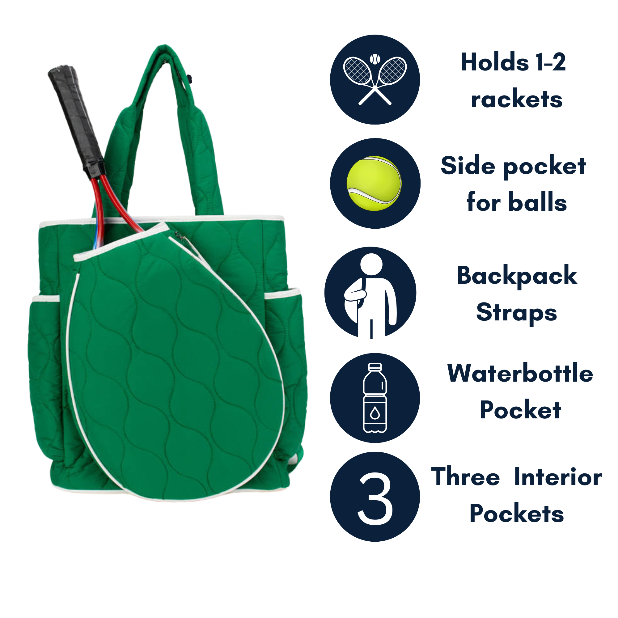 Park Ave Tennis Convertible Bag/Backpack — product image