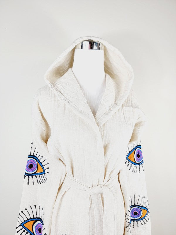 Muslin Kimono Robe, Soft and Cozy, Organic Cotton — product image